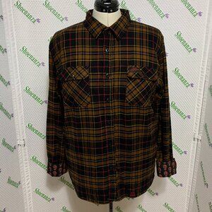 Middle Of Beyond Flannel Shirt Return Of The Living Dead MOB Plaid Mens XL